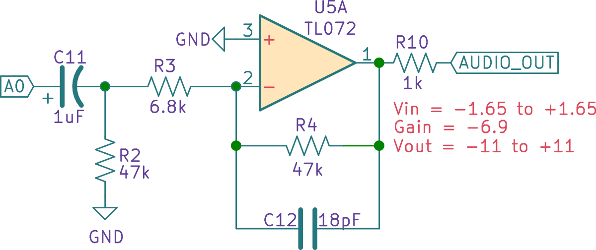 Audio out schematic