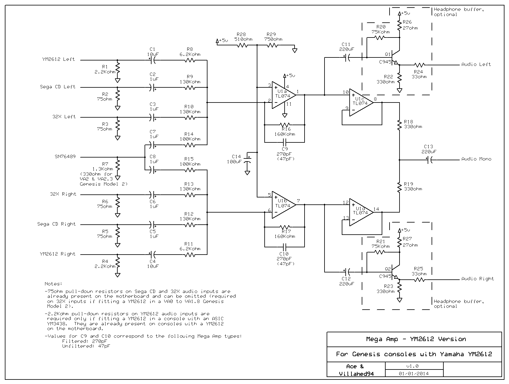 Mega Amp Schematic