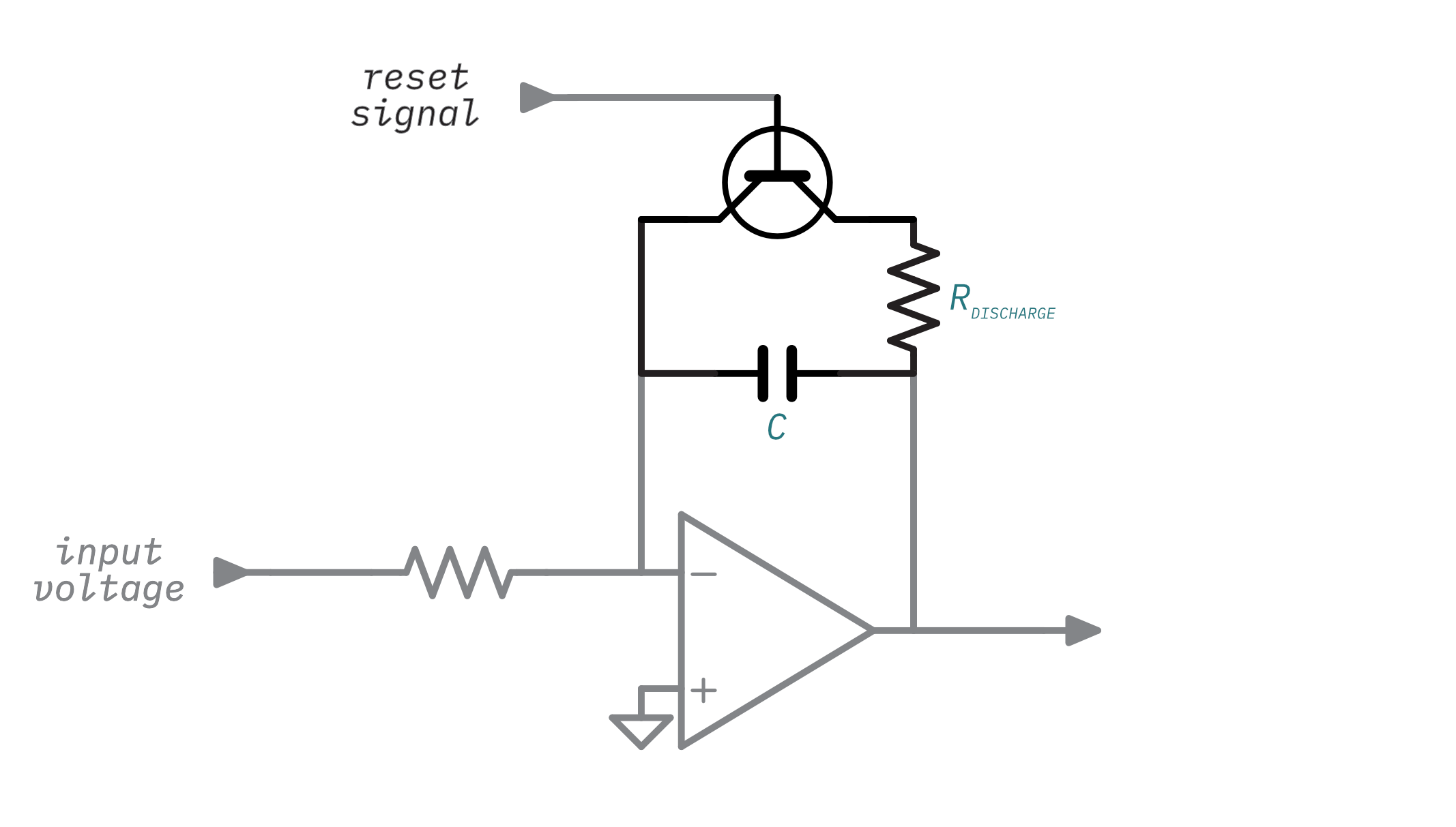 Illustration highlighting the discharge circuit